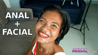 Anal and Facial for Happy Thai Cum Slut